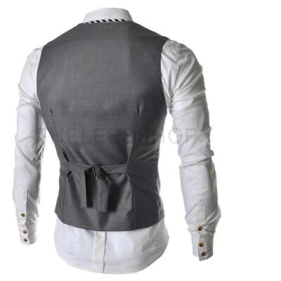 

Zogaa New Men's Vest Slim Pure Color