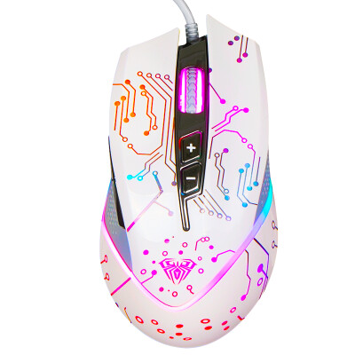 

Tarantula (AULA) day ridge horse lantern backlighting professional programming gaming mouse (white