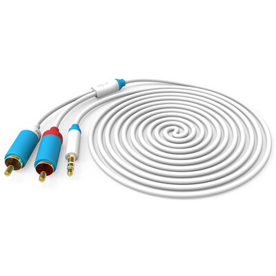 

Wins shengwei ARC-1018B 35mm one two audio cable 18 m pearl white 35 turn double lotus 2RCA audio computer speaker line amplifier audio line