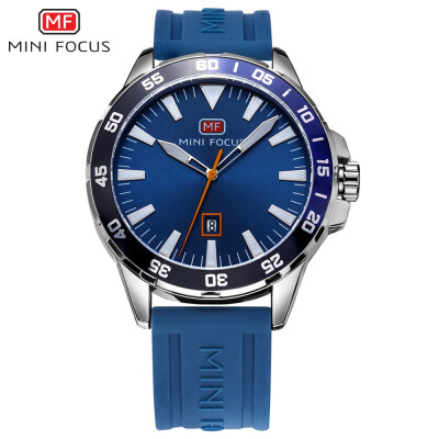 

MINI FOCUS Fashion Silicone Strap Sport Men Watch MF0020G