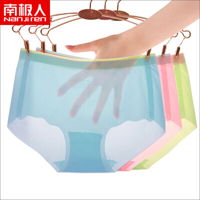 

Antarctic womens underwear ultra-thin transparent invisible sexy seamless waist underwear briefs 3 loaded NTX1308 mixed color 3 XL