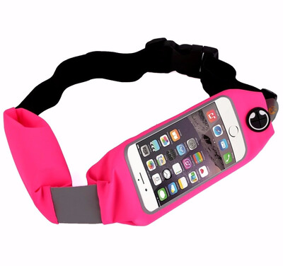 

Running Belt Waist Pack Sport Waist Bag Waterproof Clear Touch Screen Window Phone Cycling Reflective Workout Walk Hiking
