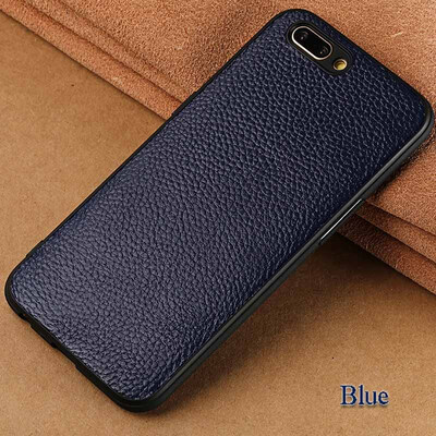 

Genuine Leather Phone Case For OPPO R9 Plus Case Litchi Texture Back Cover For R11 R11S Plus Case