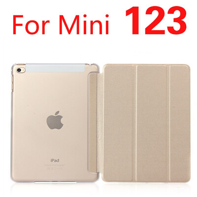 

Case for iPad Mini 4 3 2 1 Case PU Leather Silicone Soft Back Trifold Stand Auto SleepWake up Smart Cover for iPad Mini 2 Case