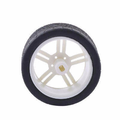 

New DIY Toy Mini Intelligent Car Robot Vehicles Rubber Cover Plastic Wheel Tire