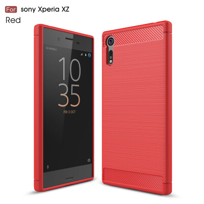 

Goowiiz Phone Case For Sony Xperia XZXZSXZ PremiunXA1 Ultra Fashion Slim Carbon Fiber TPU Soft Silicone