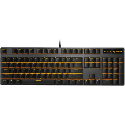 

Rapoo V500PRO single light version 104 key backlight mechanical keyboard game keyboard eat chicken keyboard computer keyboard notebook keyboard black red axis