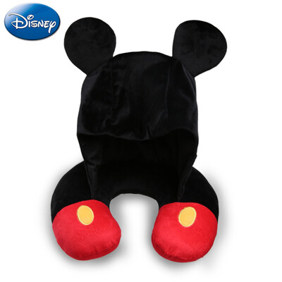 

Disney Mickey hooded U-shaped pillow neck pillow lunch break portable plush pillow home supplies office essential travel artifact