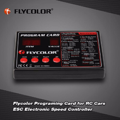

Original Flycolor Programing Card for RC Cars ESC Electronic Speed Controller