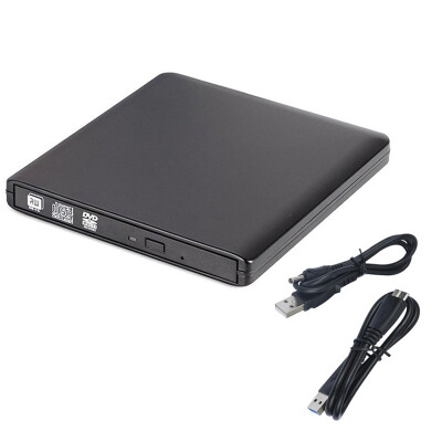 

New Portable External Slim USB 30 DVD-RWCD-RW Burner Recorder Optical Drive CD DVD ROM Combo Writer For laptop PC black