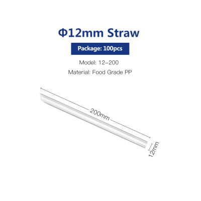 

OTOR 100pcs Disposable PP Plastic Straw for Plastic Cup&Paper Cup Hot Cold Coffee Juice Drink Cup