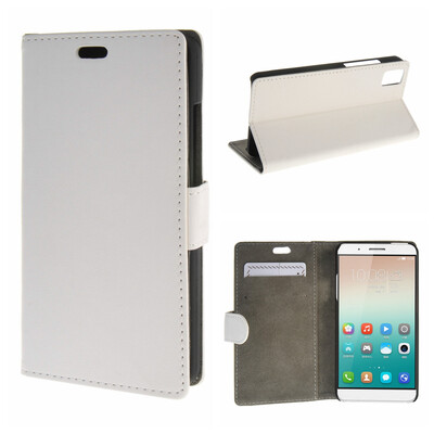 

MOONCASE ЧЕХОЛ ДЛЯ Huawei Honor 7i Premium PU Flip Leather Wallet Card Holder Bracket Back Pouch White 01