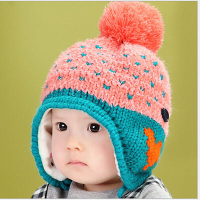 

Buebos Ninos 2015 Autumn Winter New Baby Hat Korean Super Cute Love Cashmere Earmuffs Children Kids Baby Beanie Hat