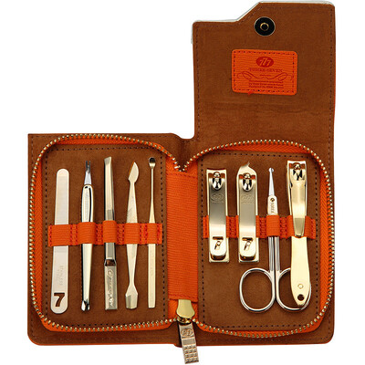 

【Jingdong Supermarket】 777 Nail Knife Set Nail Clamp Clamp Set 9pcs NTS-1021G Orange (Import