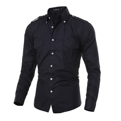 

Zogaa New Mens Shirt Fashion Long Sleeve Casual Slim