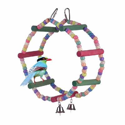 

Colorful Parrot Chew Bite Toy Bird Cage Accessories Hanging Cloth Toys for Parakeet Budgie Macaw Cockatoo