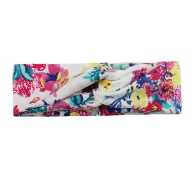 

Flower headband Fashion Retro Women Elastic Turban Twisted Knotted Ethnic Headband Floral Wide Stretch Girls Hair Accessories