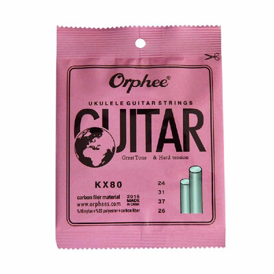 

Orphee KX80 Ukelele Strings Full Set 4pcs Replacement 024-026 Nylon Hard Tension