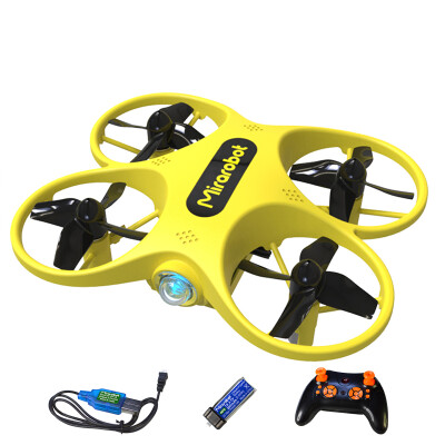 

Mirarobot S60 Quadcopter Mini Remote Control Aircraft Long Endurance Resistance 360 ​​Degree Stunt Flight Free Switch Yellow S60 LEDRTF Machine Edition