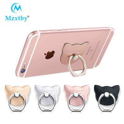 

Mzxtby Cat Finger Ring Holder 360 Degree Phone Stand Universal Ring hook bracket For iPhone For Samsung GPS MP3 Car Mount