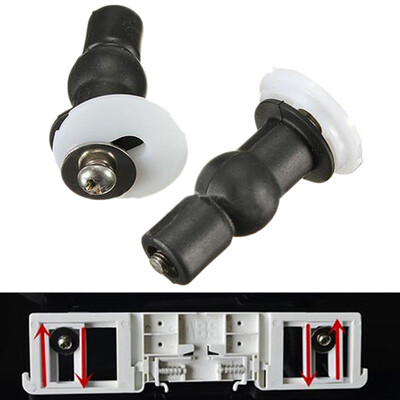 

2Pcs Black Toilet Seat Hinge Blind Hole Fixing Fix Well Nuts Screw Rubber Wa TSU