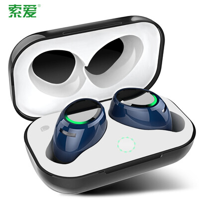 

Sony Ericsson soaiy T1S touch version binaural true wireless Bluetooth headset business in-ear stereo sports running subwoofer air-tws Iphone78X starry black