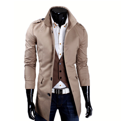 

Zogaa New Mens Wind Coat Slim Casual Coat