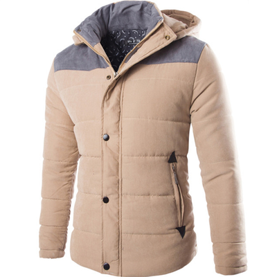 

Zogaa New Men's Cotton-padded Clothes Thickened Warm Fashion Hooded Coat