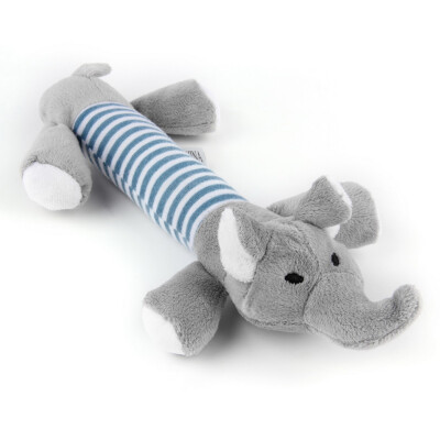 

Pet Puppy Chew Squeaker Squeaky Plush Sound Pig Elephant Duck For Dog Toys