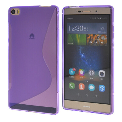 

MOONCASE Huawei P8 Max Case  - Line Flexible Durable Silicone Gel TPU Skin Slim Case Cover for Huawei Ascend P8 Max Purple