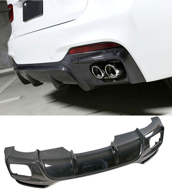 

Carbon fiber Rear Lip Diffuser Spoiler Fit For BMW F16 X6 -Sport
