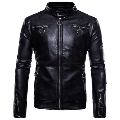

5XL Brand Mens Motorcycle Leather Jacket Mens Leather Jacket High Quality Mens Leather Jacket Coats