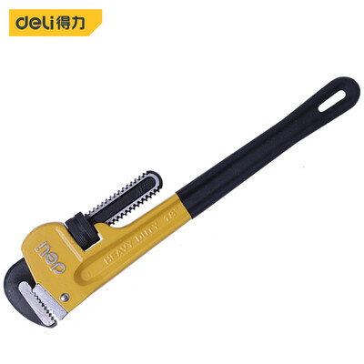 

Deli deli heavy pipe wrench pipe clamp water pipe clamp water pump pliers 18 inch DL2518