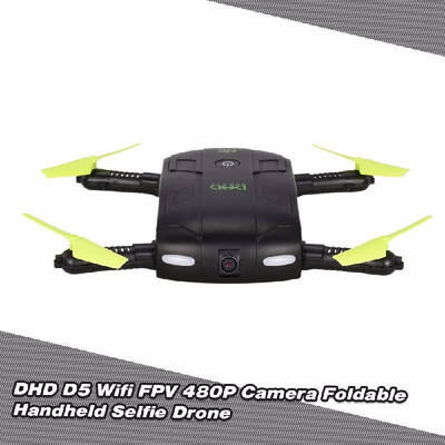 

DHD D5 JD-18 JY018 H37 T37 Wifi FPV With Camera Foldable Selfie Drone 6-Axis Gyro Altitude Hold Flight Path RC Quadcopter