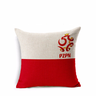 

Cntomlv hot sale New Arrival The 2018 Russia World Cup Home Decor Cushion Cover Soccer Decorative Pillowcovers Wholesale