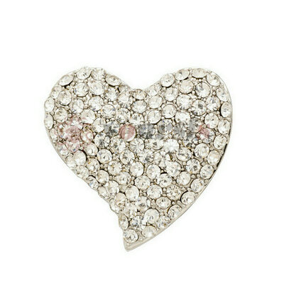 

Yoursfs weet Heart Shape Brooch Pins для женщин Crystal Rhinestone Женщина Брошь Штыри Шелковый шарф Одежда Jewerly Accessories