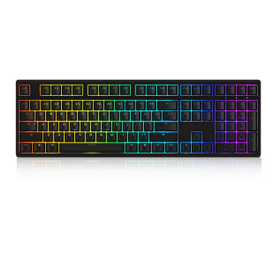 

AKKO Ducky Zero 3108S RGB Symphony Backlit Mechanical Keyboard 108 Original Cherry Axis PBT Key Cap Black Black Axis Eat Chicken Keyboard Game Keyboard