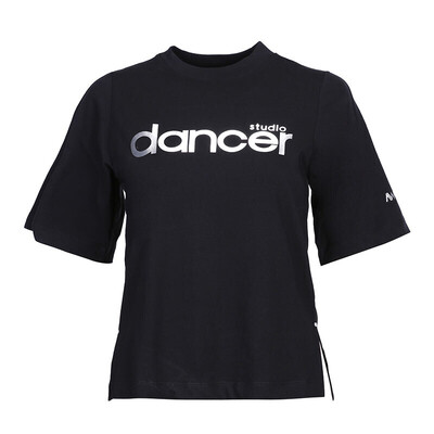 

ANTA ANTA 16737142 short-sleeved T-shirt womens 2018 summer new loose bat shirt breathable sleeves knit casual sportswear basic black  female 165