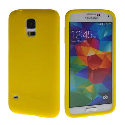 

MOONCASE Мягкие гибкие гель ТПУ Оболочка задняя крышка чехол для Samsung Galaxy I9600 S5 желтый