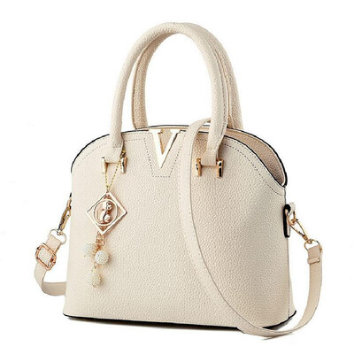 

Vogue Star 2018 New Women Leather Handbags Fashion Shell Bags V Letter Hand Bag Ladies Tote Messenger Shoulder Bags bolsa LA10