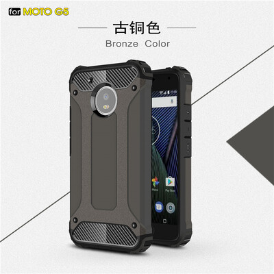 

Goowiiz Phone Case For Motorola Moto G5G5 Plus King Kong Armor Fashion Bumper PC TPU Prevent falling