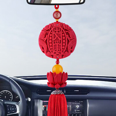 

platinum Milpro car pendant high-end car ornaments jewelry car pendant rear view mirror safe car decorations white crystal car hanging - lucky gems