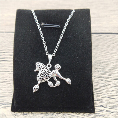 

New Poodle Movement Necklace Trendy Style Poodle Movement Pendant Necklace Women Fashion Pet Jewellery Animal Dog Jewellery