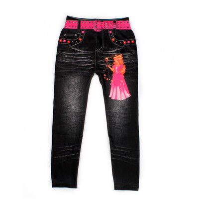 

Children's 3-8 Age Winter Cotton Leggings Spring Kids Digital Printing Jeans Boy Girl Baby Cartoon Pattern Trousers Pants