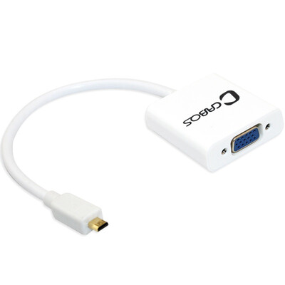 

Foggy Kappa cabos F01001 MICRO HDMI to VGA high-definition converter with audio hdmi to vga adapter with audio power black