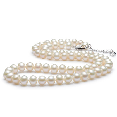 

Beijing Run Pearl Fanghua 7-8mm fresh water near round pearl necklace white 40cm