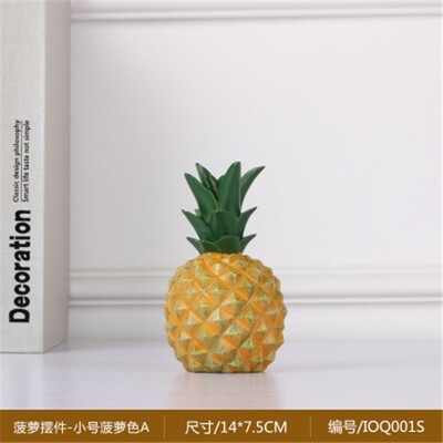 

Nordic ins creative resin pineapple Storage tank piggy bank figurines living room TV cabinet home personality decorative ornament