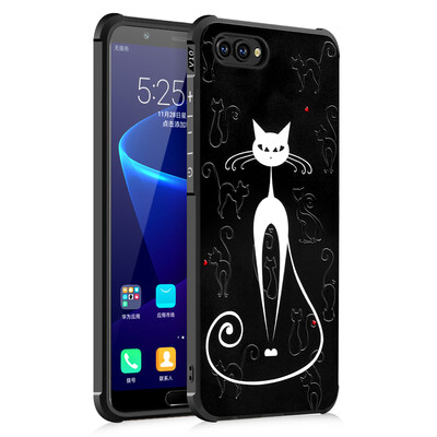 

Goowiiz Fashion Phone Case For Huawei Honor V8V9V10 Luxury 3D Cute Cartoon Slim Full Soft Silicone Prevent falling