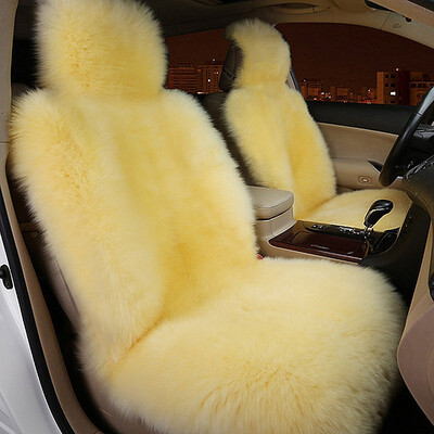 

KAWOSEN 100 Australian Pure Natural Fur Seat Cover Sheepskin Winter Car Cushion 5 Seats Whole Vehicle Seat Cover LWSC01