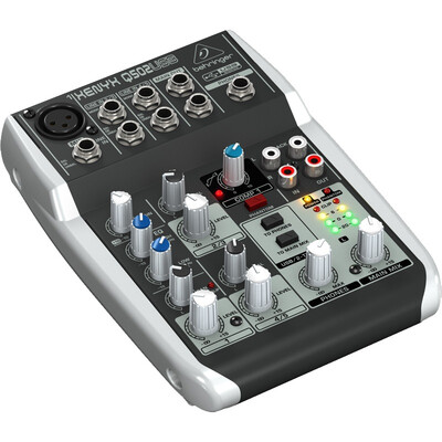 

BEHRINGER Q502USB Mixer audio console amp monitor mixer family K song personal recording commercial conference stage performance etc